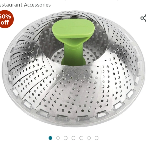 Good Cook lifting handle foldable steamer basket - Picture 2 of 7